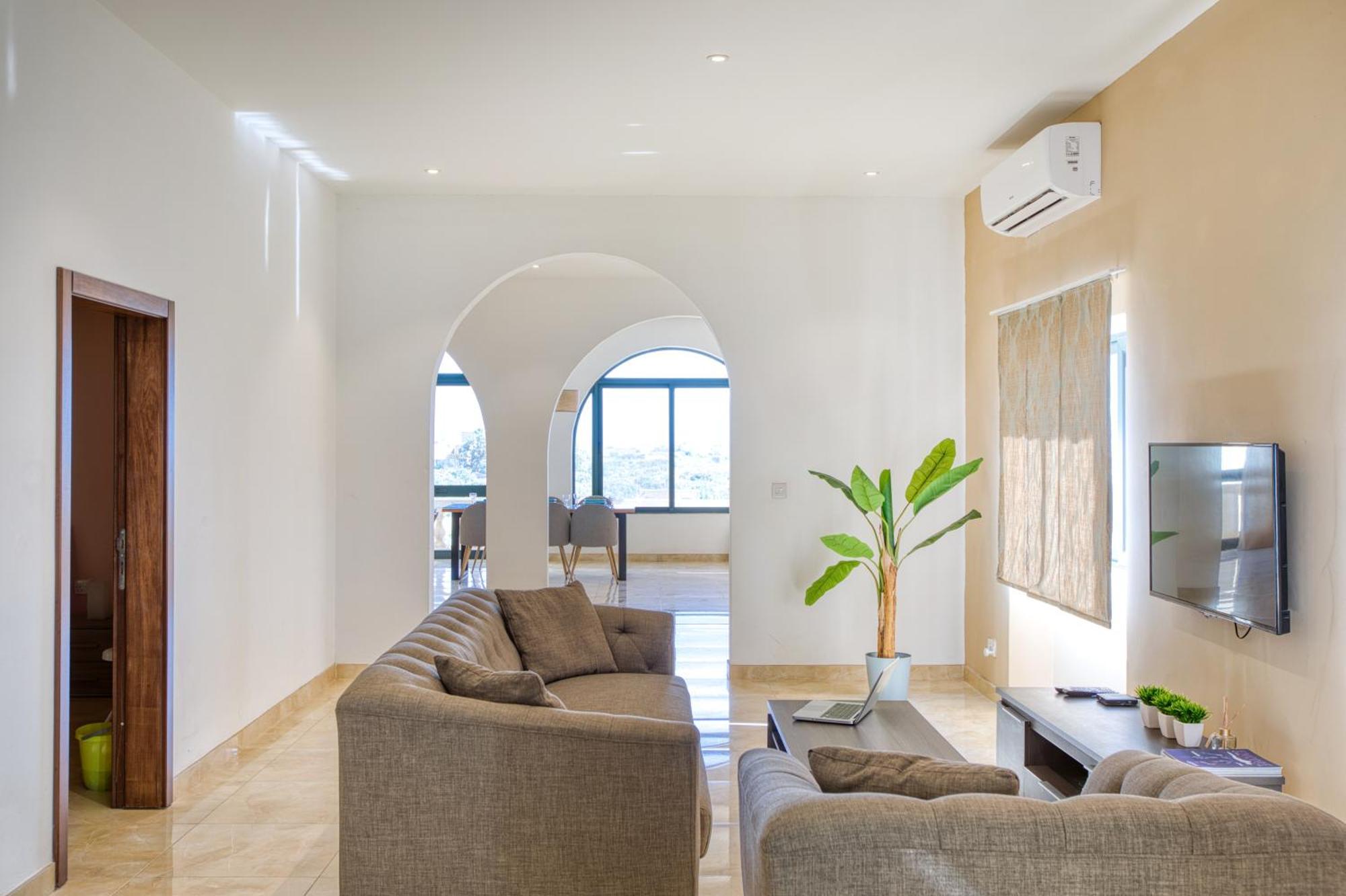 Spacious, Bright, Valley & Sea View Maisonette Xagħra Exterior foto